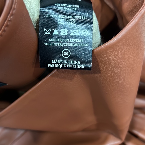 BLANKNYC brown vegan leather flared pants - Picture 9 of 11